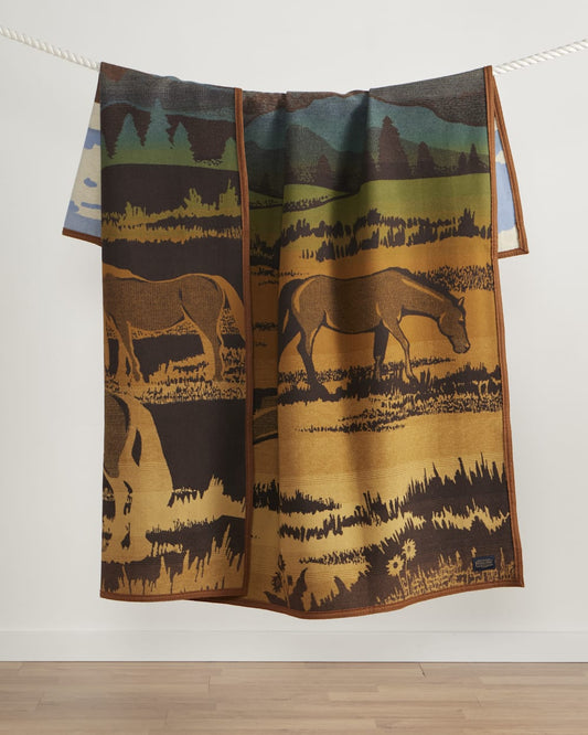 Jacquard Blanket, 64x72 - Shadow Mountain
