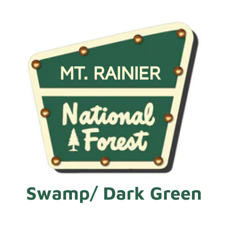 Mt. Rainier National Forest Lighted Sign