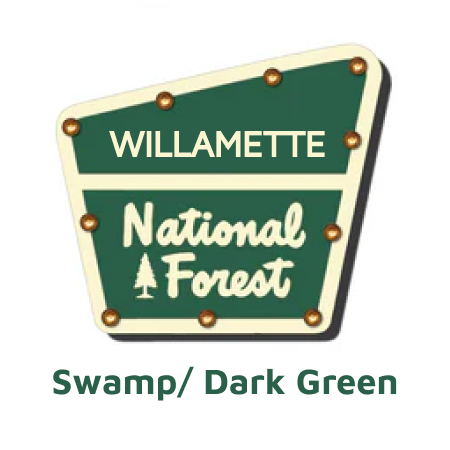 Willamette National Forest Lighted Sign