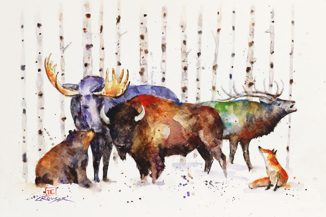 5 x 7" Greeting Card  'THE WOODLANDS'