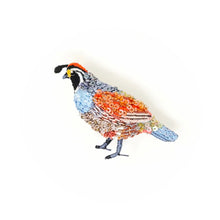 Load image into Gallery viewer, Valley Quail Brooch Pin
