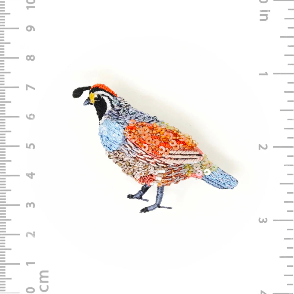 Valley Quail Brooch Pin