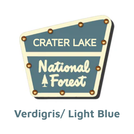 Crater Lake National Forest Lighted Sign
