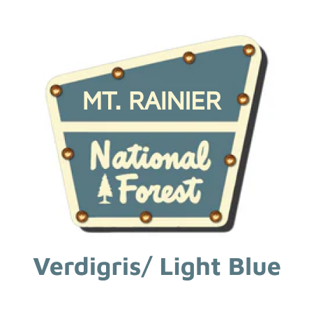 Mt. Rainier National Forest Lighted Sign