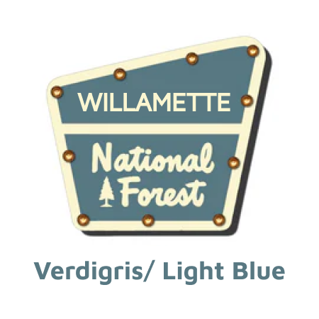 Willamette National Forest Lighted Sign