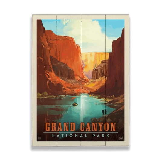 Grand Canyon National Park: River Expedition - Wood & Metal Wall Art