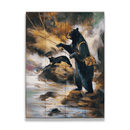 Fly Fishing Bear, 23x31