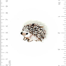 Load image into Gallery viewer, White Hedgehog Brooch Pin
