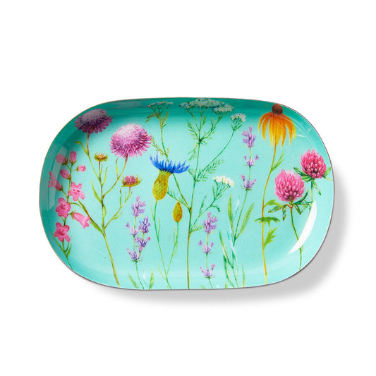 Wildflowers Metal Trinket Tray