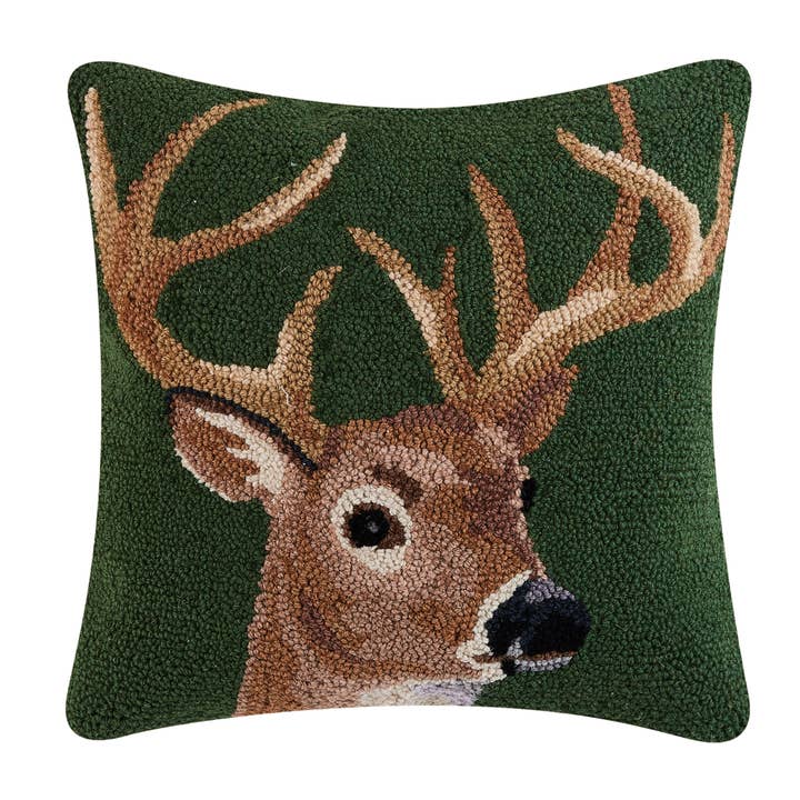 Deer Hook Pillow, 18x18