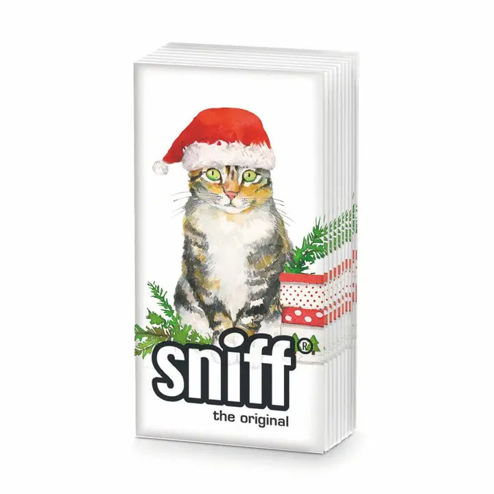 Sniff Tissue Pack-Christmas Kitty
