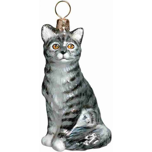American Shorthair Gray Ornament