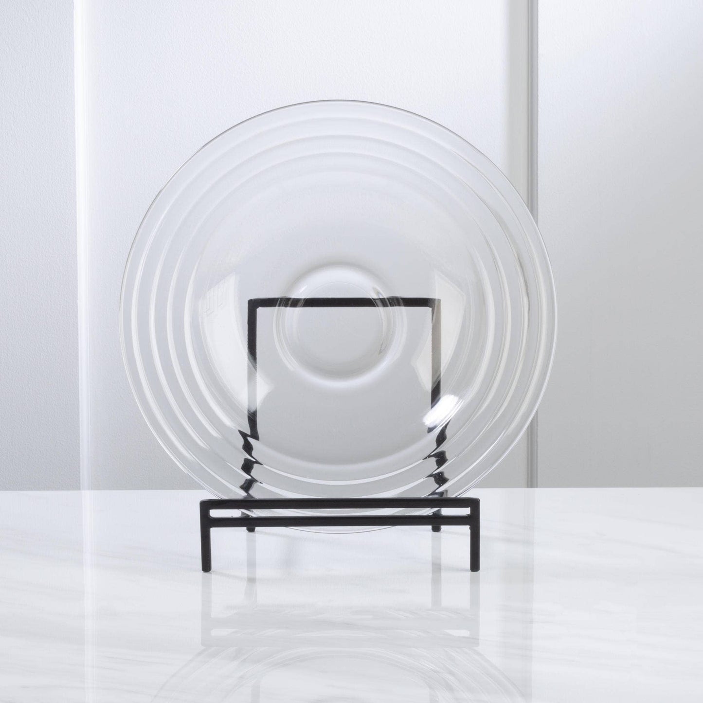 Straight Edge Platter and Bowl Stands: Black / Short Bowl Stand