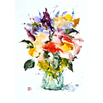 Summertime Bouqet Card, 5x7