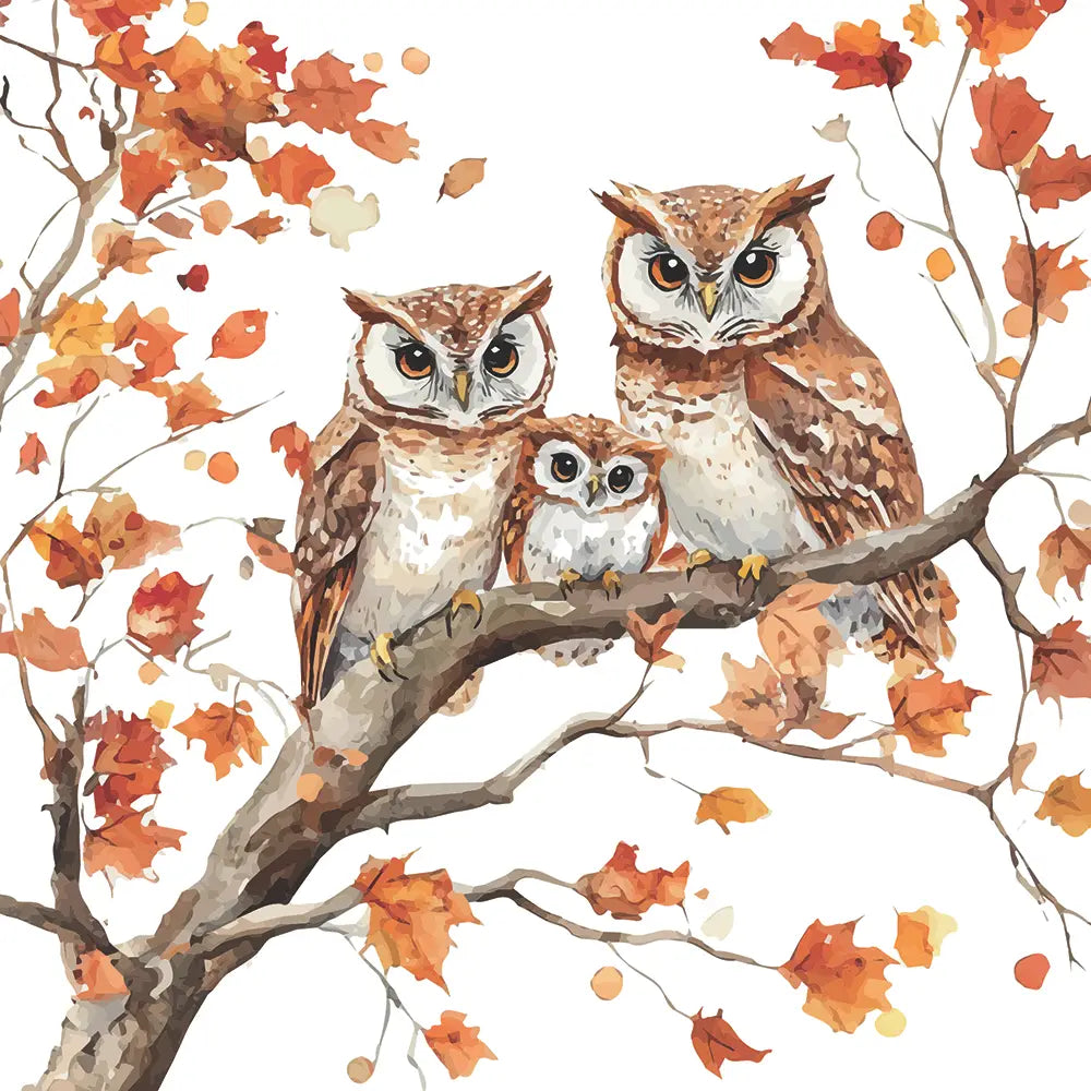 Bev- Family of Owls By Ambiente