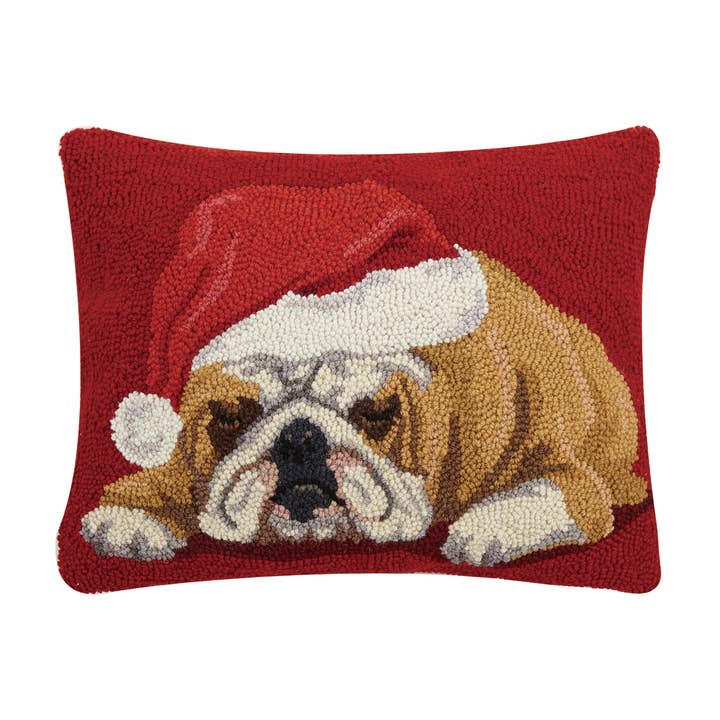 BULLDOG W/SANTA HAT HP PF