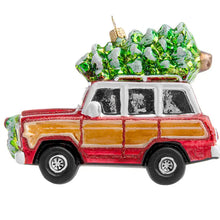 Load image into Gallery viewer, Holiday Jeep Red Ornament
