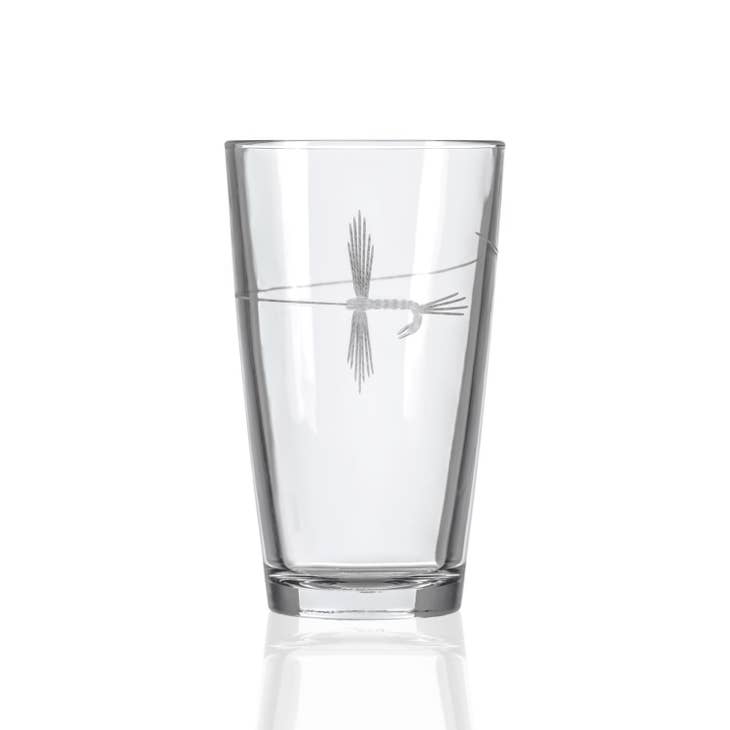 16 Oz. Fly Fishing Pint Glass