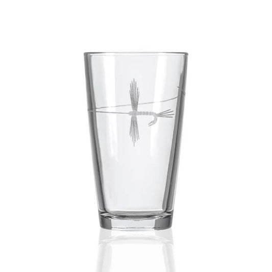 16 Oz. Fly Fishing Pint Glass