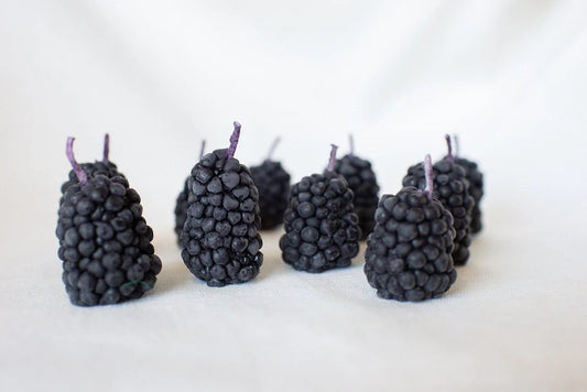 Beeswax Blackberry Birthday Candle