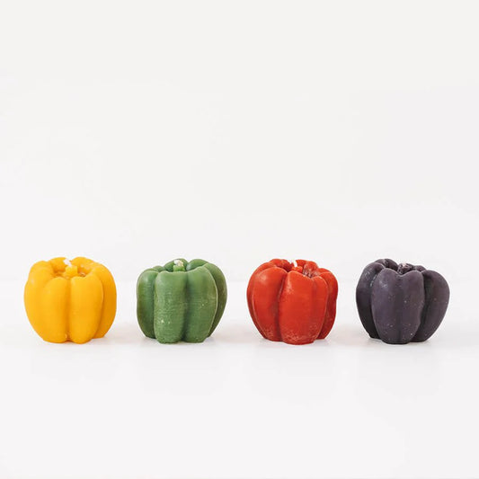 BEESWAX BELL PEPPER CANDLE (green)