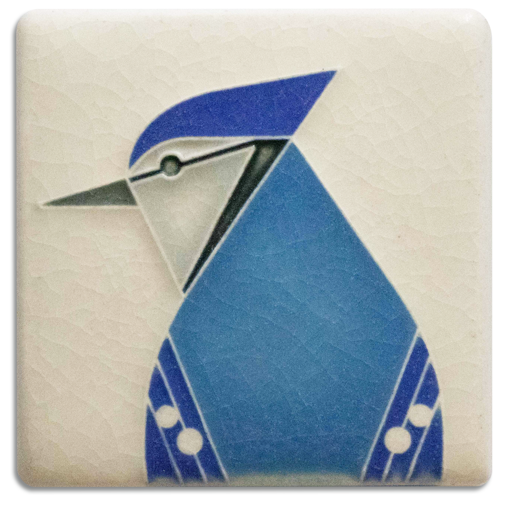 3x3 Blue Jay - Cream