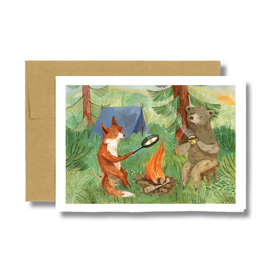 Bonfire Mornings 5x7 Card