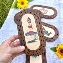 Load image into Gallery viewer, Deluxe Wildlife Mini Cribbage Board with Custom Pegs
