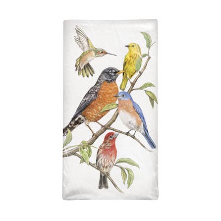 Backyard Birds Bagged Towel