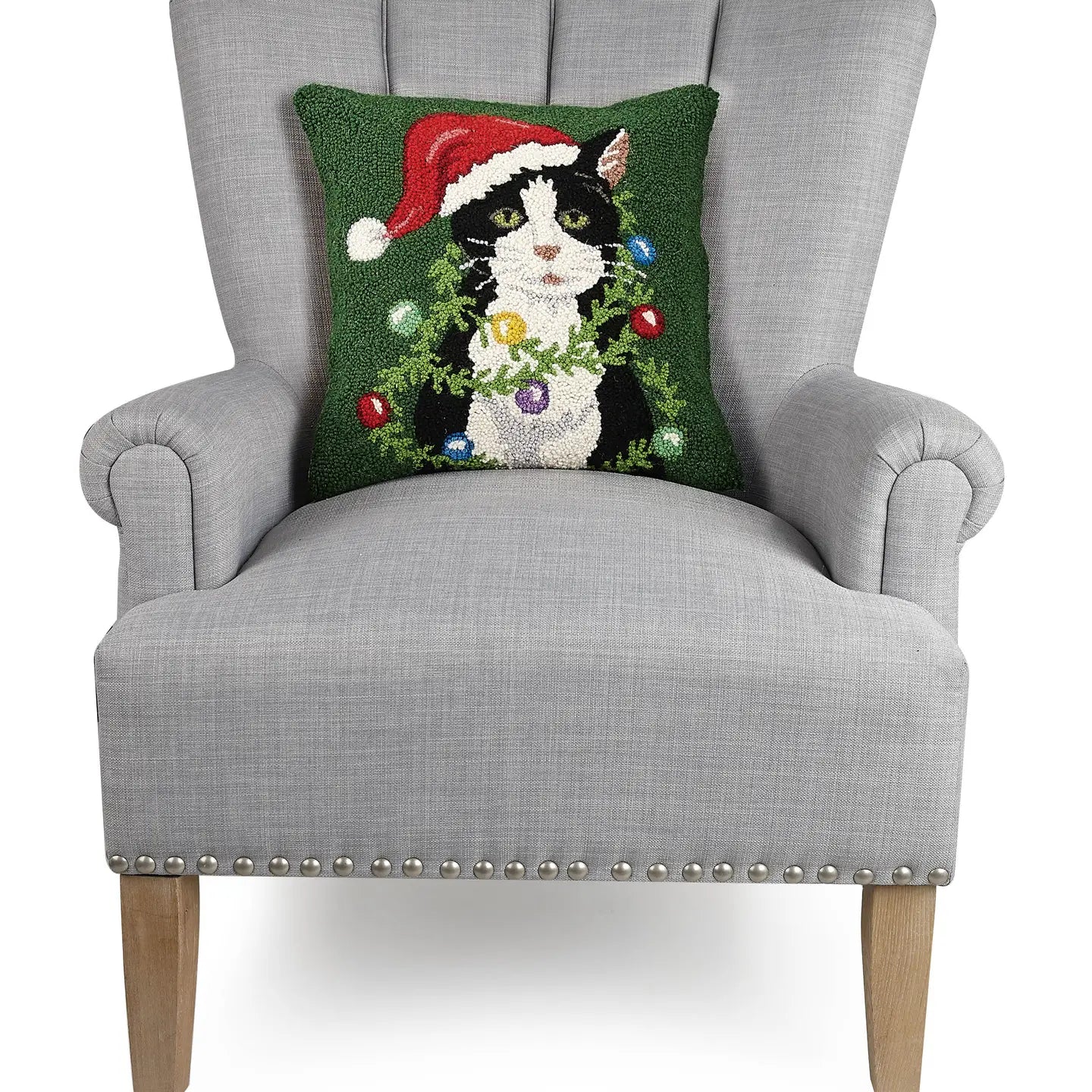 HOLIDAY CAT WRAP AROUND ORNAMT