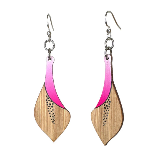 Calla Lily Bamboo Earrings