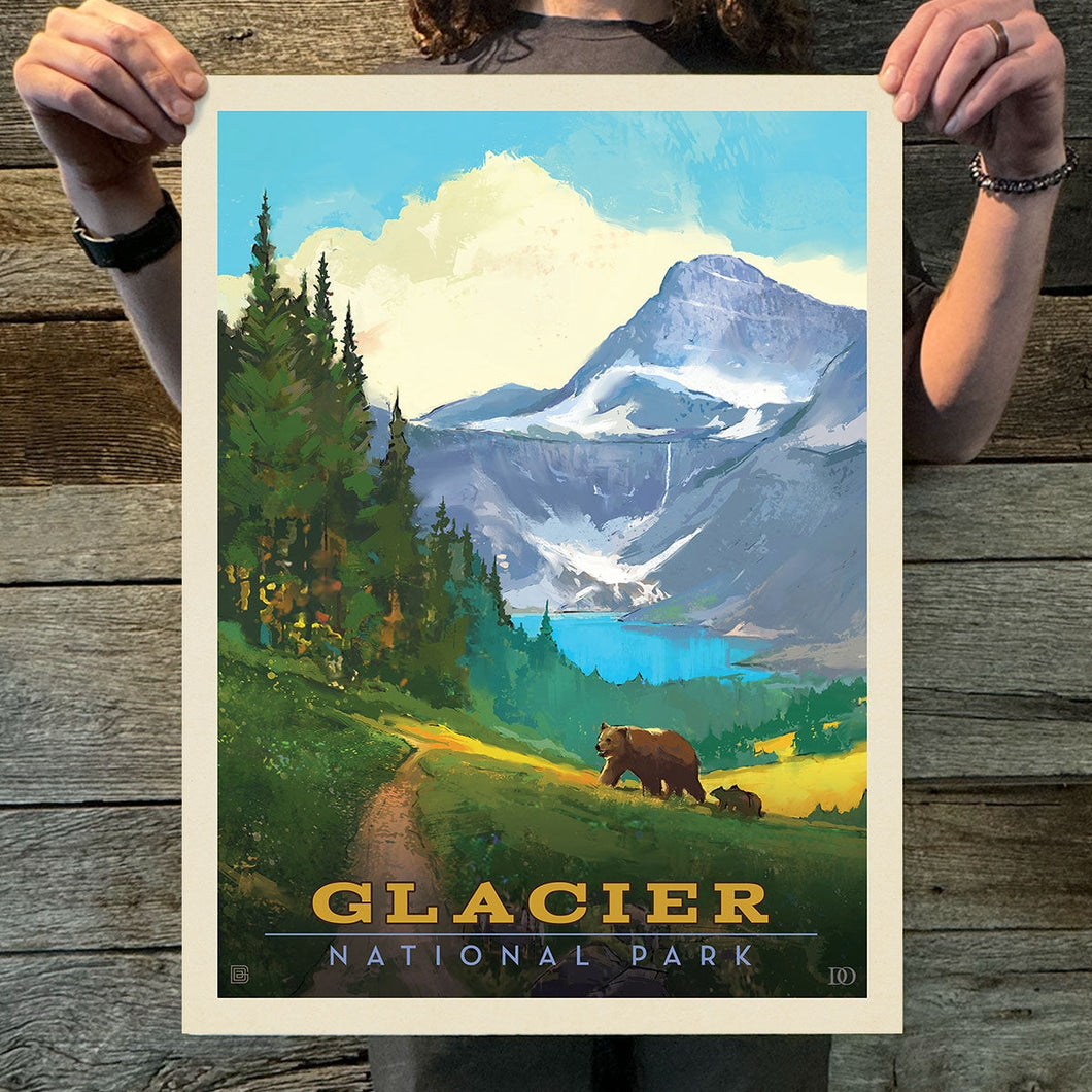 Glacier National park: Indian Pass Art Print | 11X14