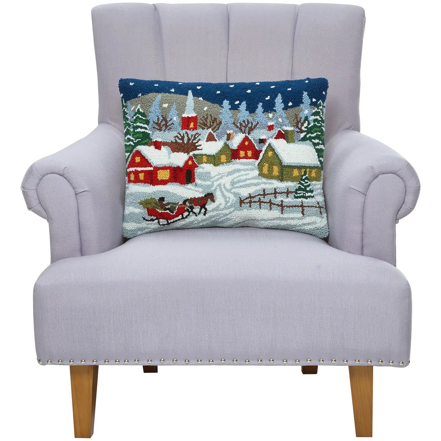 Snowy Night Hook Pillow