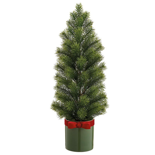23" Spruce Tree in Ceramic Vase