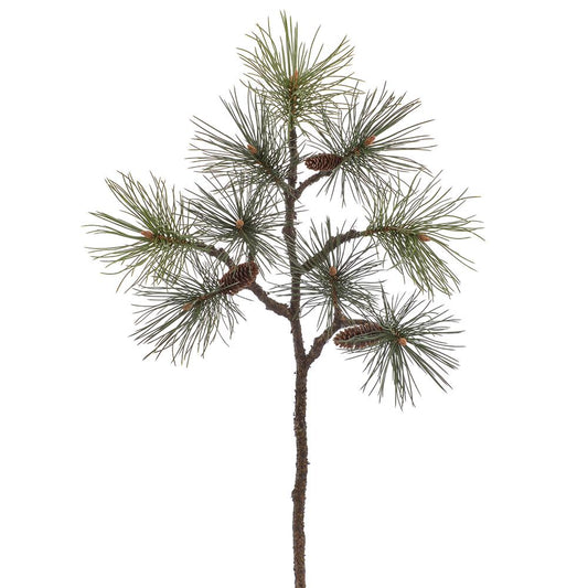 36" Shortleaf Pine Spray With Pinecones