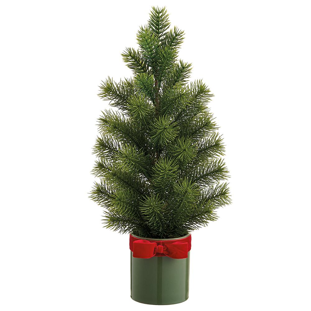 18" Spruce Tree in Ceramic Vase