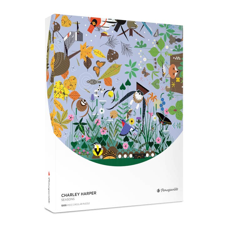 Charley Harper: Seasons 1000-piece Circular Puzzle