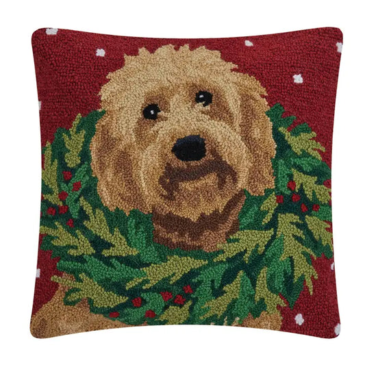 LABRADOODLE W/WREATH HP