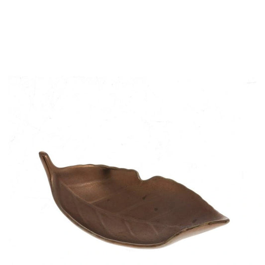 Sauce Dish Leaf Gold Luster 3.5"