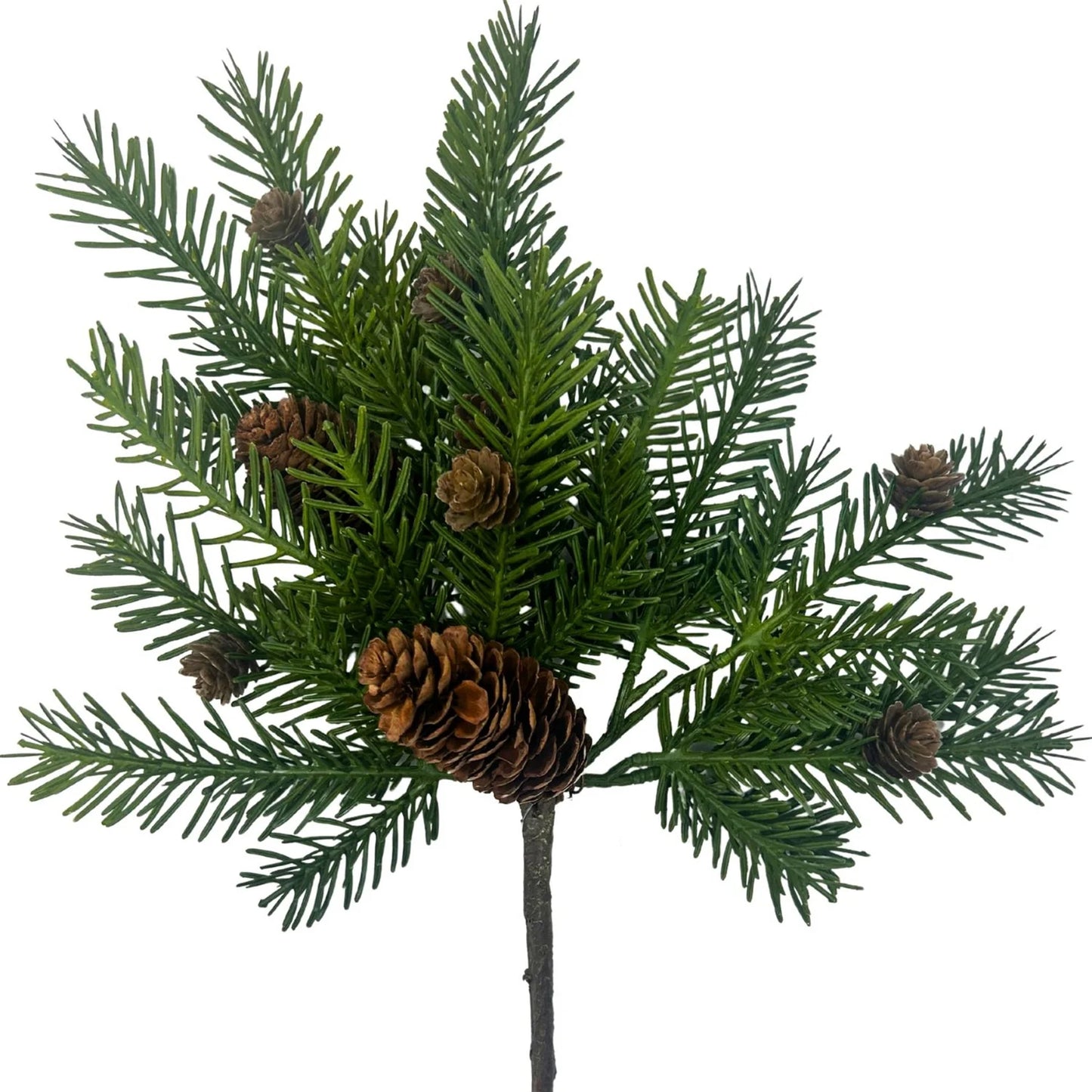 18" Real Touch Noble Fir Pick W/ Cones
