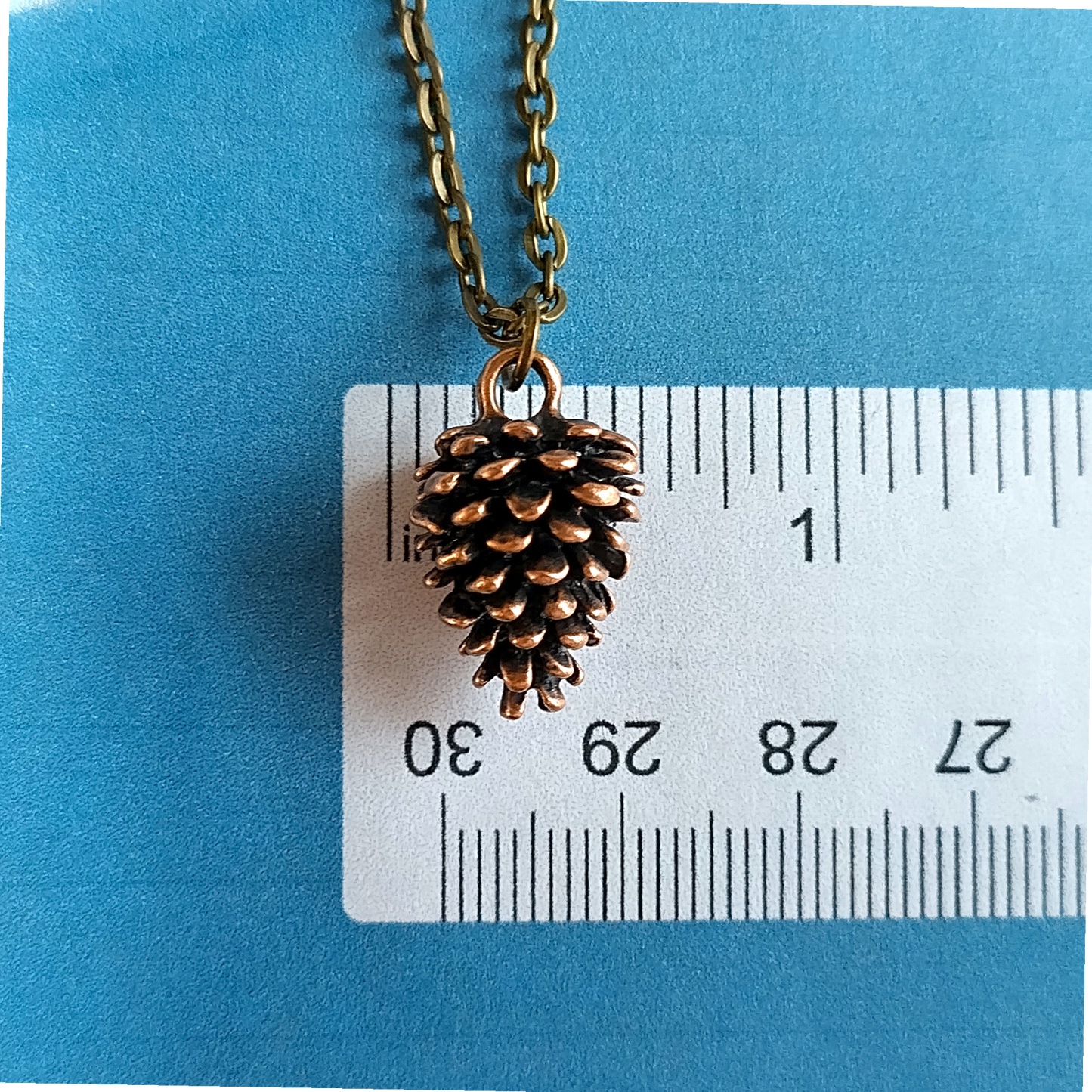 Pine Cone Necklace, Silver or Bronze : Bronze