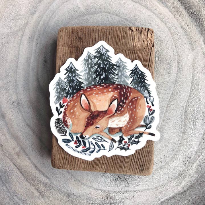 Winter Fawn STICKER