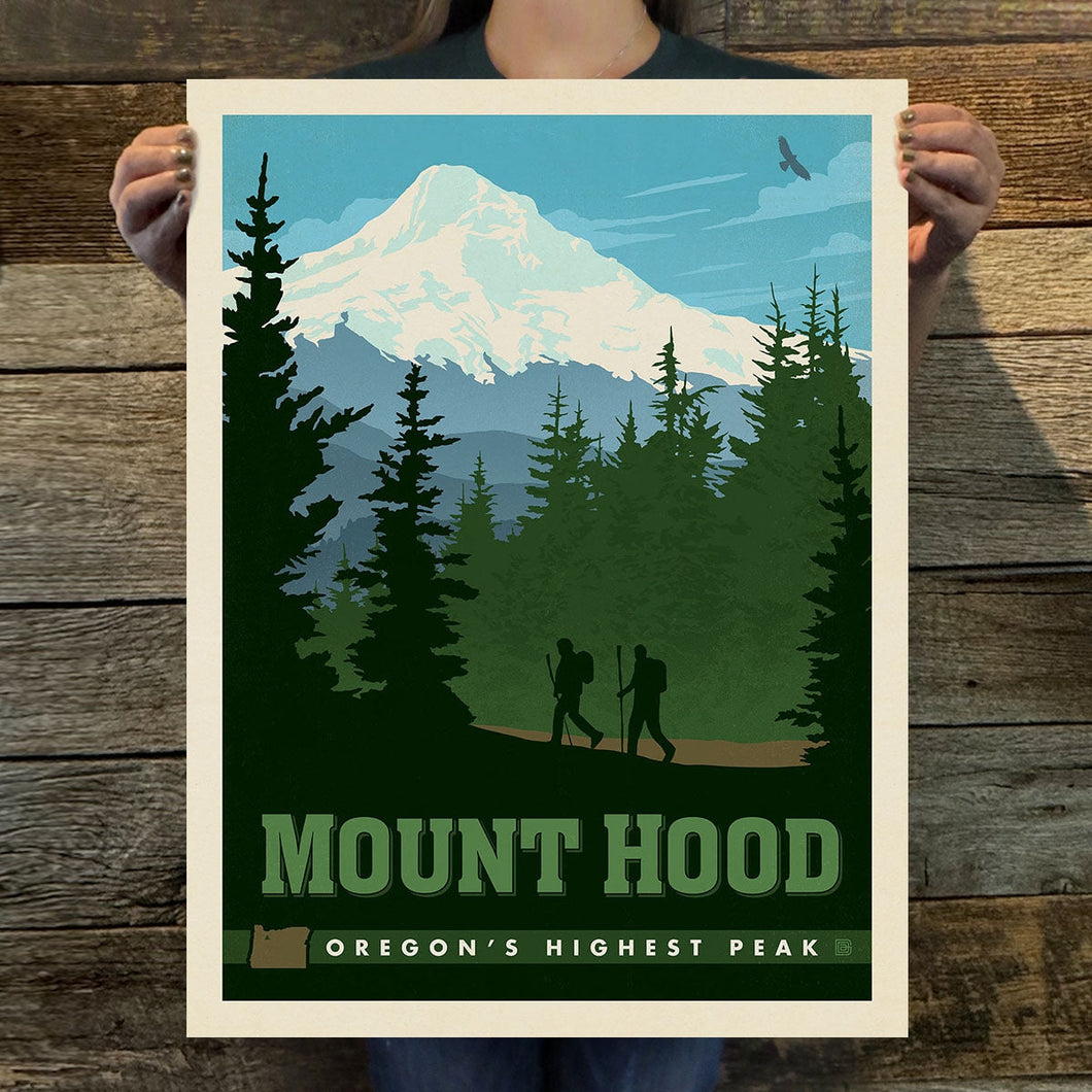 Mount Hood, Or (American Travel) Art Print | 11X14