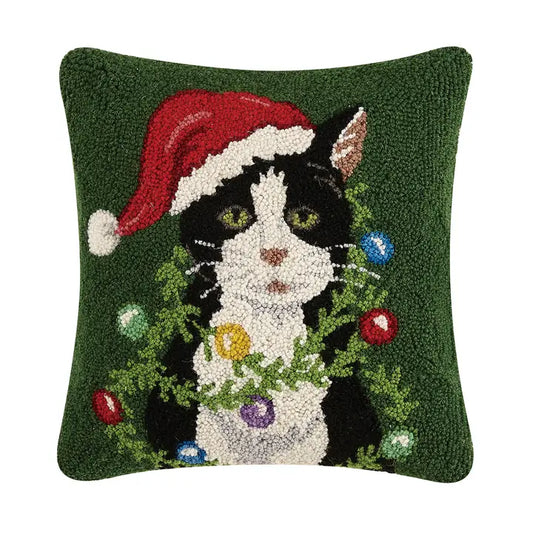 HOLIDAY CAT WRAP AROUND ORNAMT