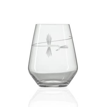 18 Oz. Fly Fishing Stemless Wine Glass