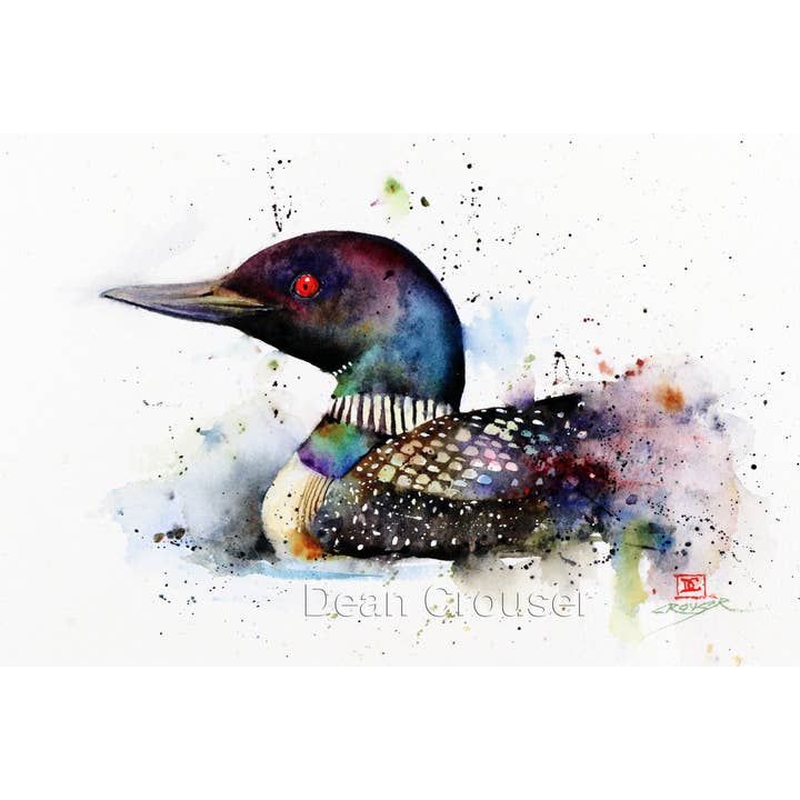 Loon 5X7 Greeting Card