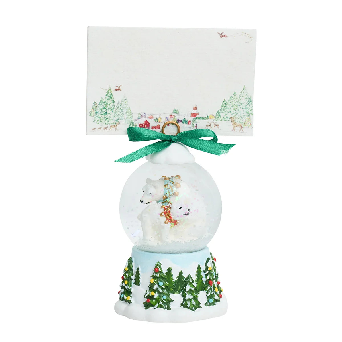 Berry & Thread  North Pole Snow Globe Place Card Holder