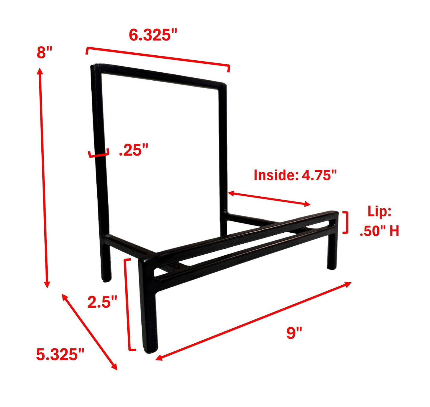 Straight Edge Platter and Bowl Stands: Black / Short Bowl Stand