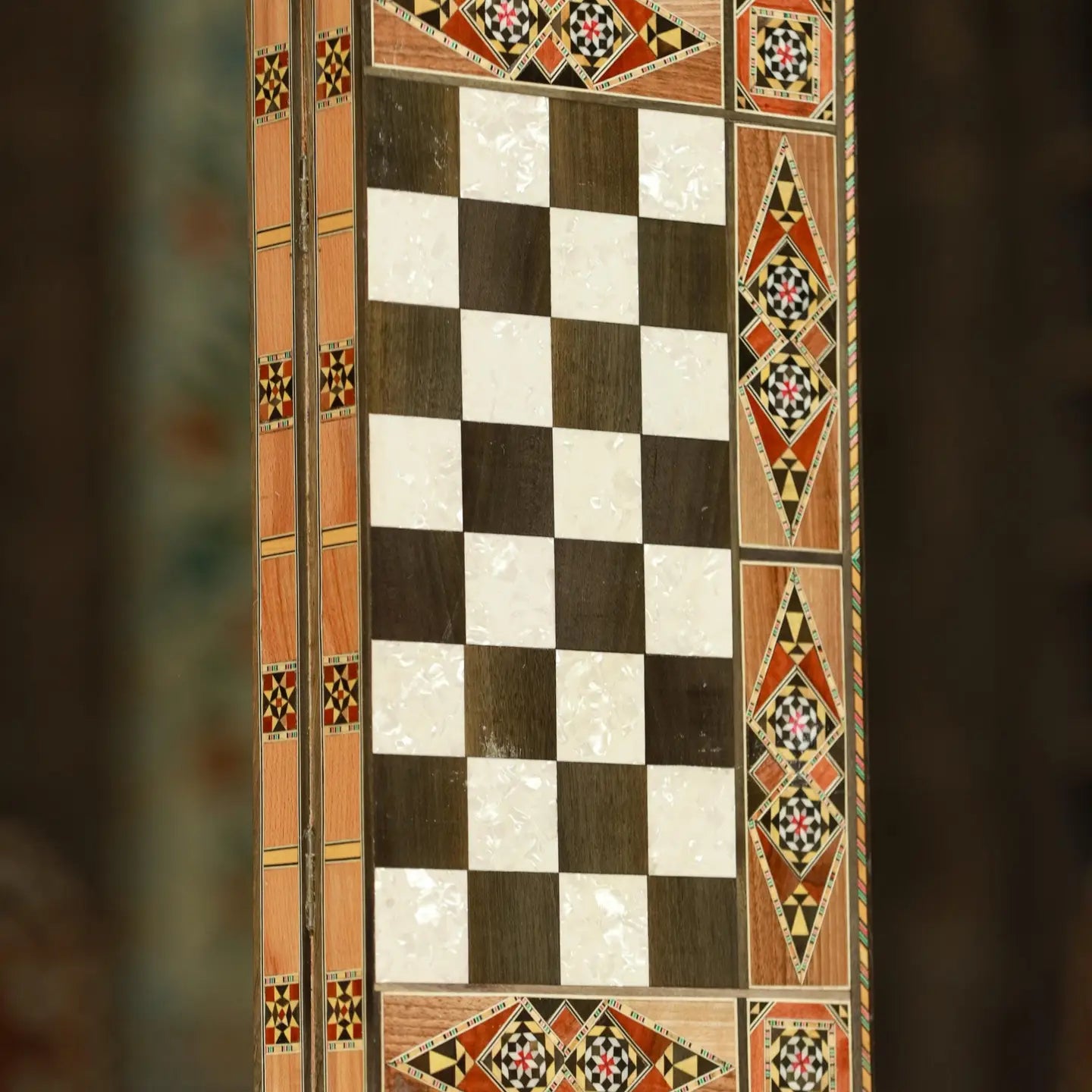 Handmade Wooden 2-in-1 Chess & Backgammon Set – Travel Size