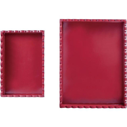 RED Laquered Tray, SM